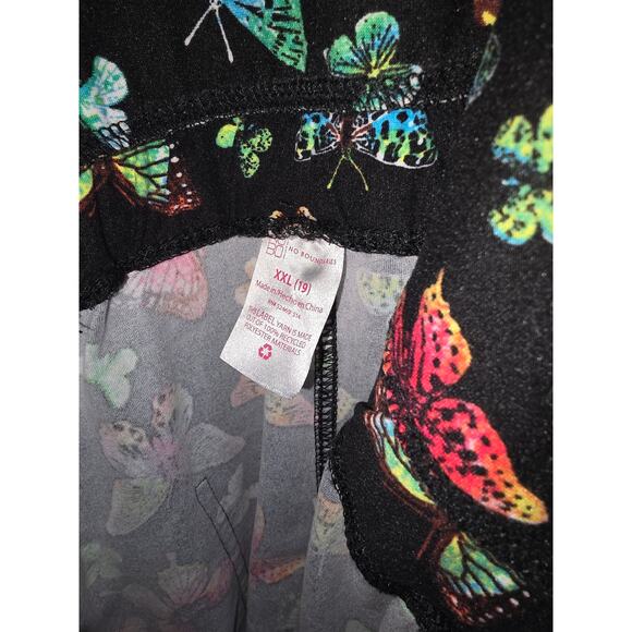 No Boundaries Colorful Butterfly Print Shortalls Size XXL (19) Juniors - Picture 10 of 10